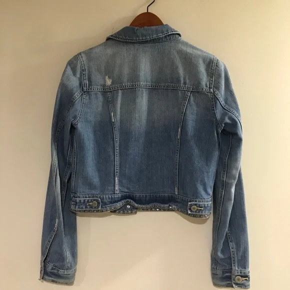 American Eagle Outfitters Women’s Jean Jacket Size Medium - Picture 6 of 9